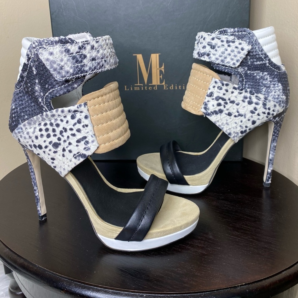 MIA Rocco Multi Snake Leather Heels